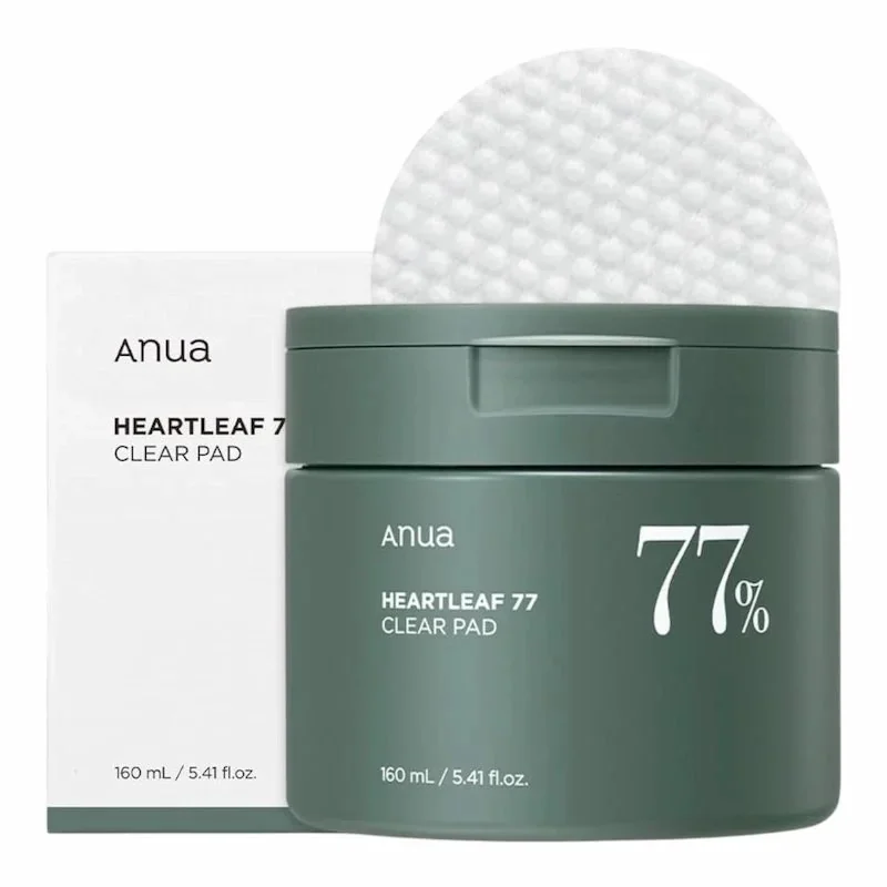 Anua Heartleaf 77% Clear Pad – Disques Toniques Apaisants & Exfoliants 160ml (70 pcs)