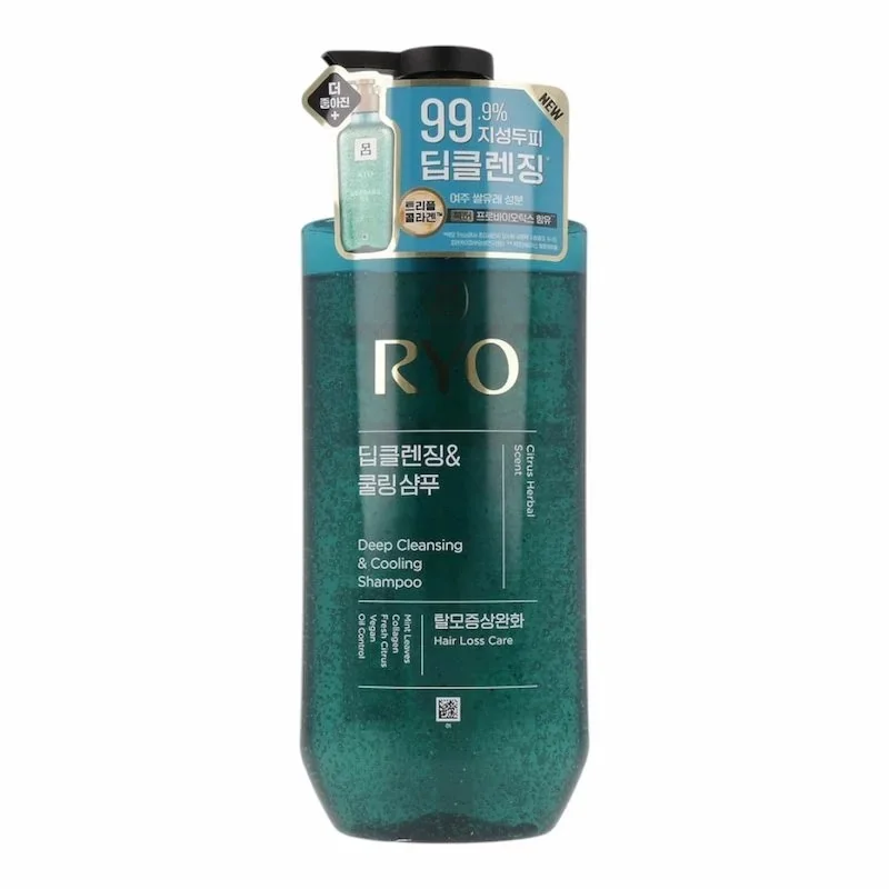 Ryo Deep Cleansing & Cooling – Shampoing Cuir Chevelu Gras & Purifiant 400ml
