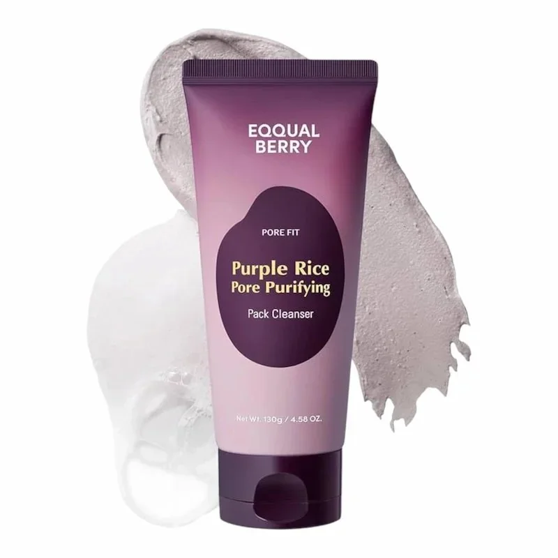 Eqqualberry Purple Rice Pore Purifying Pack Cleanser – Nettoyant & Masque 2-en-1 130g