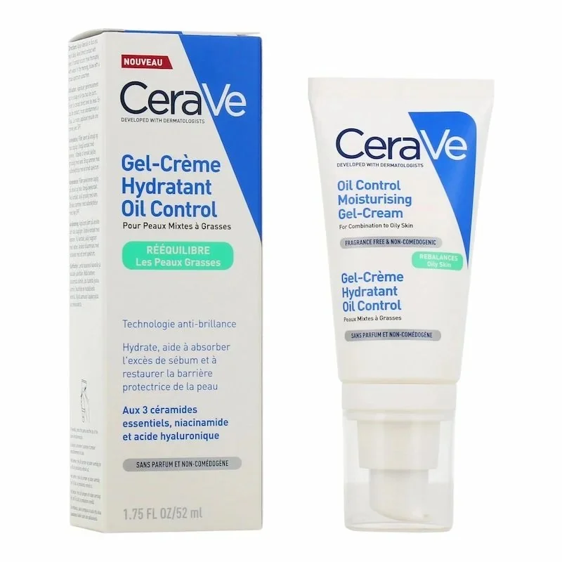 Gel Crème Hydratant Oil Control CeraVe Peau Nette & Mat