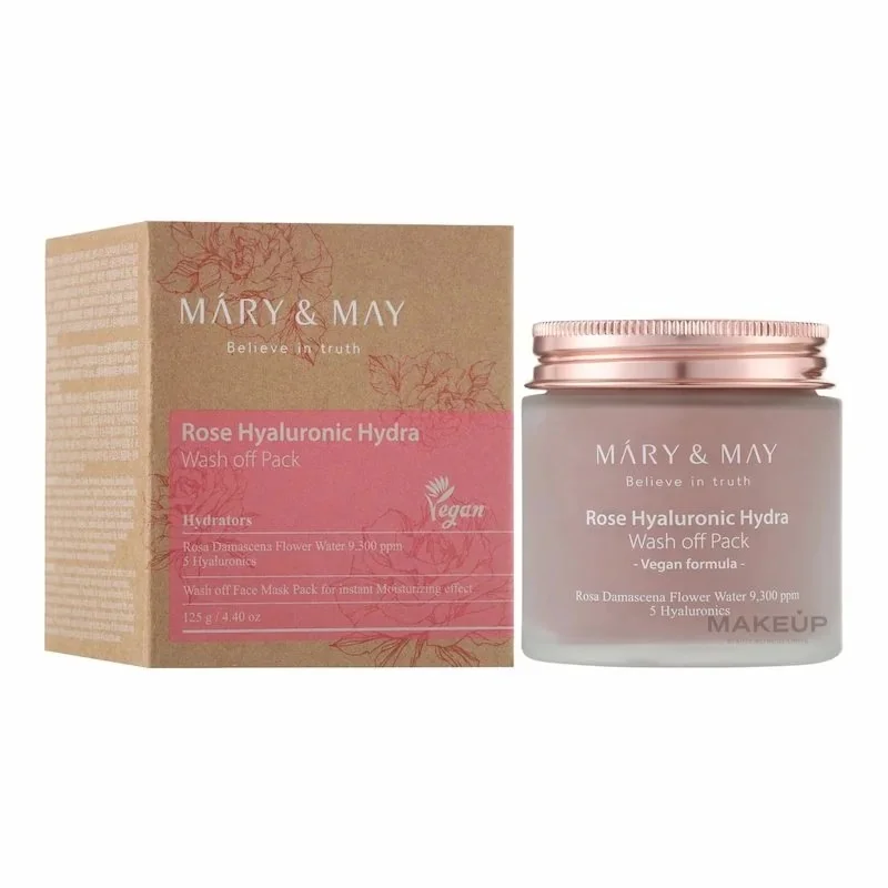Mary & May Rose Hyaluronic Hydra Wash Off Pack – Masque Argile & Rose 125g