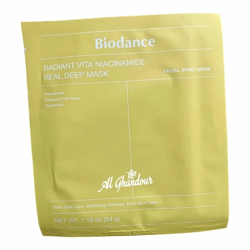 Biodance Radiant Vita Niacinamide Real Deep Mask – Masque Hydrogel Éclat & Vitamines