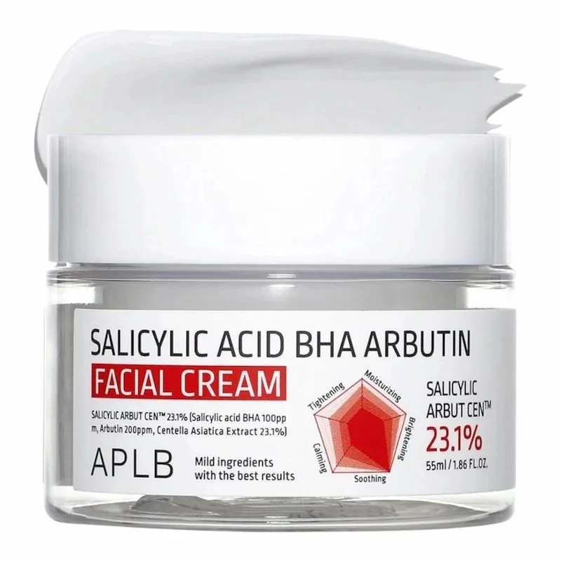 APLB Salicylic Acid BHA & Arbutin – Crème Visage Anti-Imperfections & Éclat 55ml