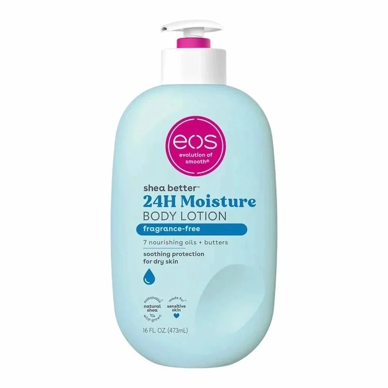Eos Shea Better Body Lotion – Lait Corps au Beurre de Karité Sans Parfum 473ml
