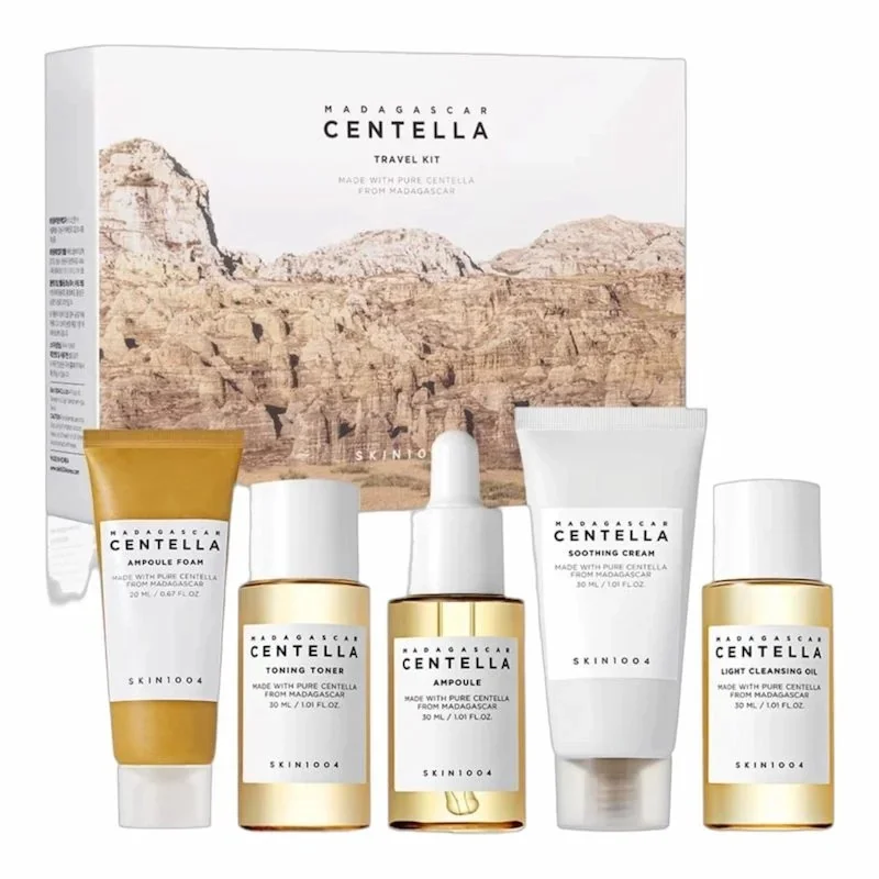 Skin1004 Madagascar Centella – Coffret Soin Visage Voyage Apaisant (5 Produits)