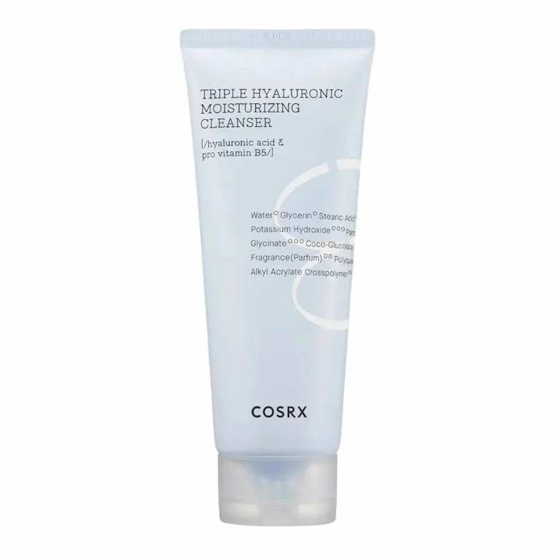 COSRX Triple Hyaluronic Moisturizing Cleanser – Nettoyant Visage Hydratant à l’Acide Hyaluronique 150ml