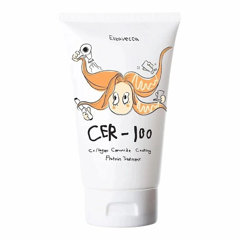 CER-100 Elizavecca : Masque Cheveux Collagène & Protéines Réparation (100ml)