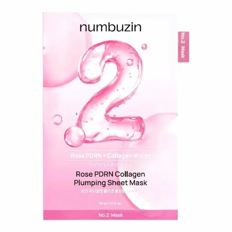 Numbuzin No.2 Rose PDRN Collagen – Masque Tissu Repulpant & Éclat