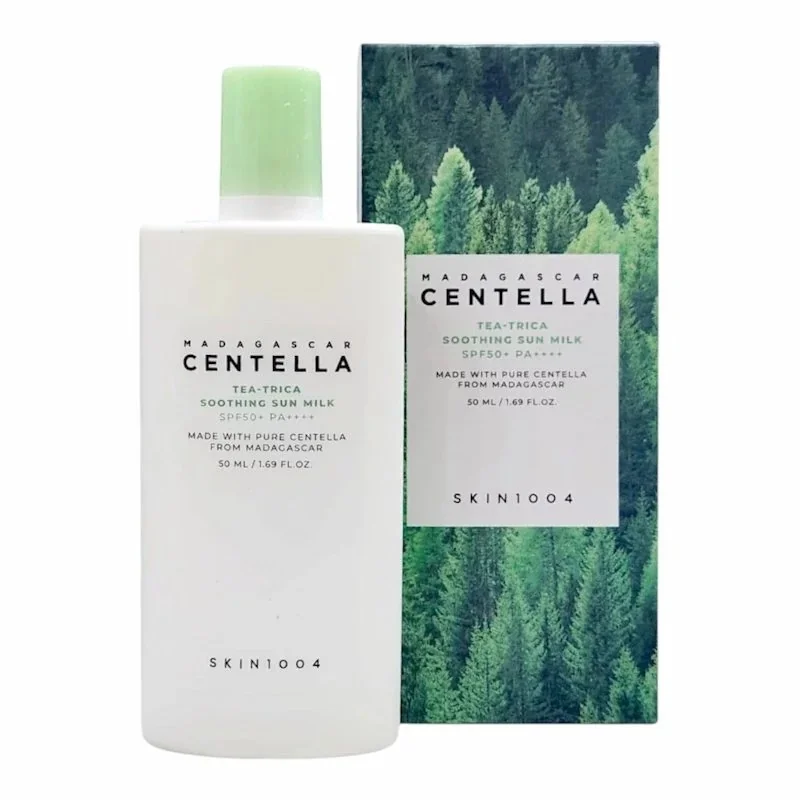Skin1004 Madagascar Centella Tea-Trica – Écran Solaire Peau Acnéique SPF50+ 50ml