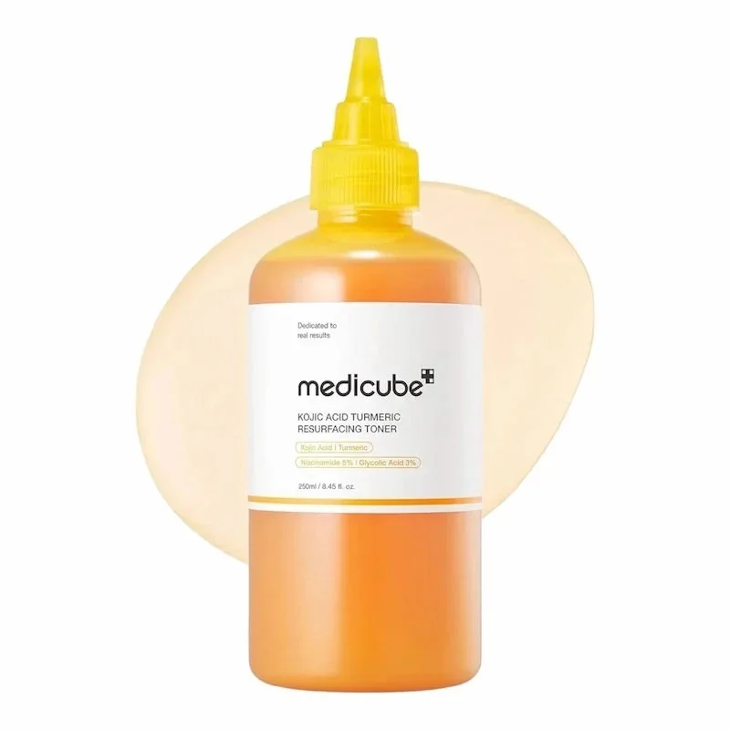 Medicube Kojic Acid Turmeric Resurfacing Toner – Tonique Éclaircissant Visage & Corps 250ml