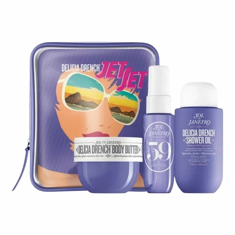 Delicia Drench Jet Set – Coffret Hydratation Corps Sensorielle
