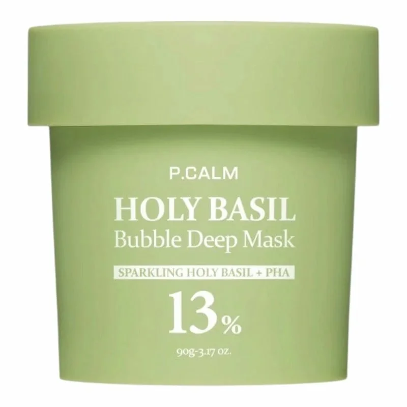 P.CALM Holy Basil Bubble : Masque Purifiant Moussant au Basilic Sacré (90g)